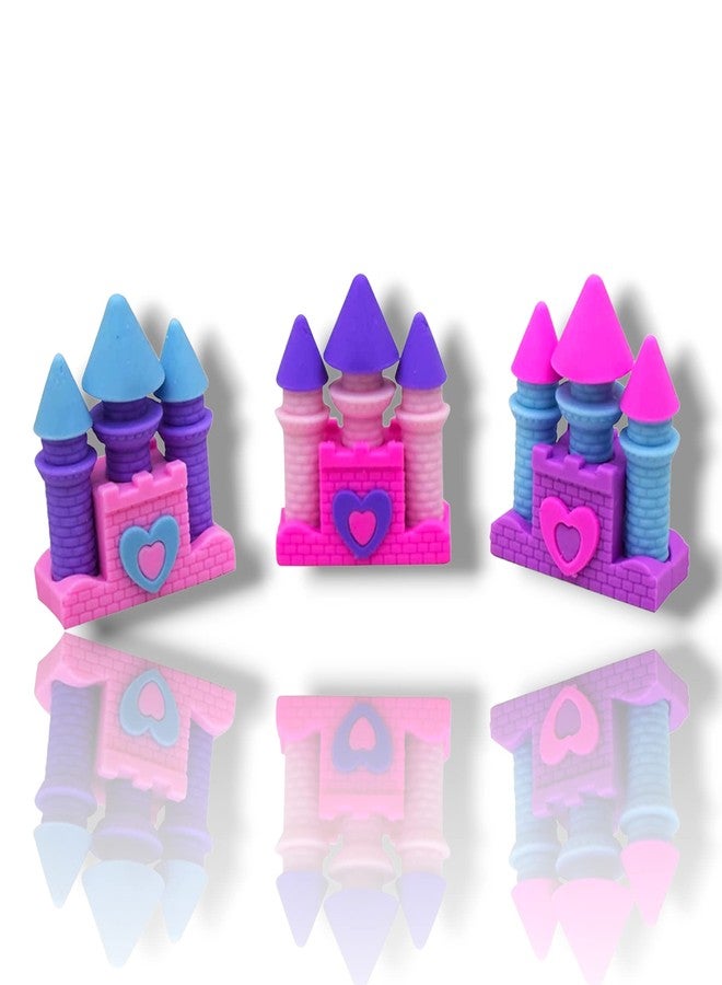 SAMVARDHAN 3D Castle Design Shape Erasers for Kids/Girls Birthday Return Gifts (12) - Image 2